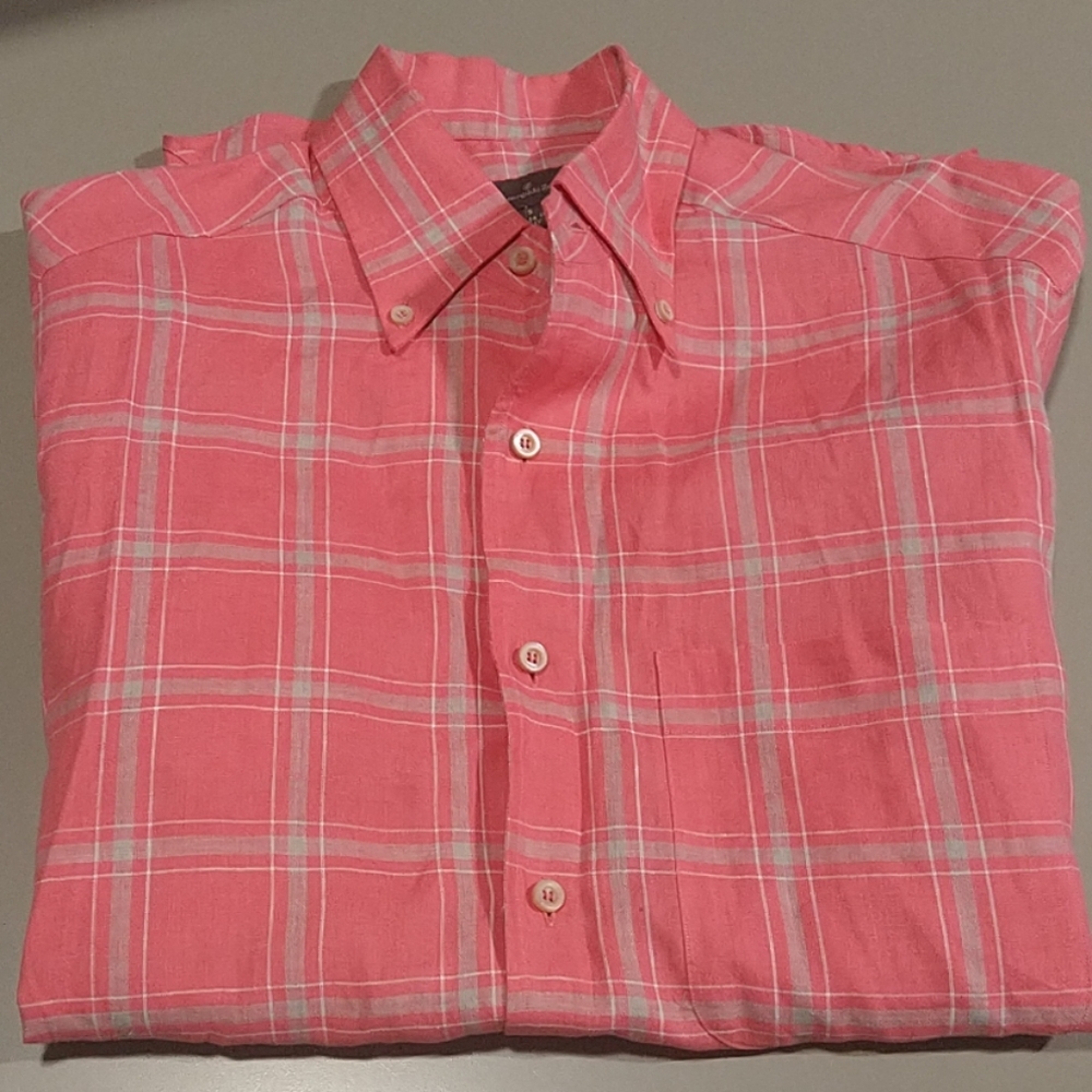 Ermenegildo Zegna size S short sleeve 100% linen